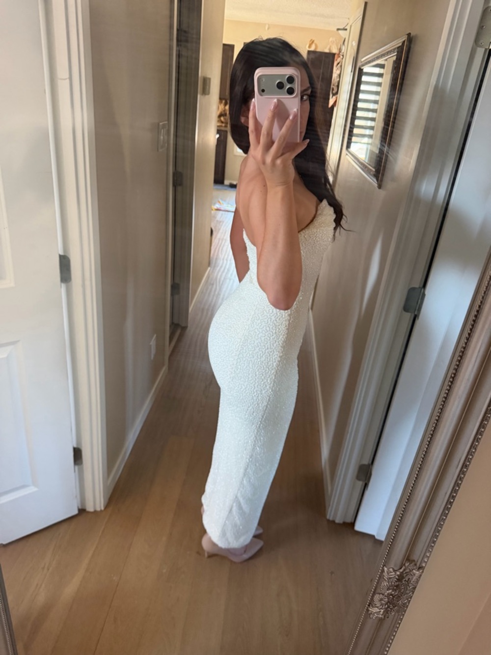Oh Polly Rochette Embellished Maxi Dress with Slit - Picture 3 of 4